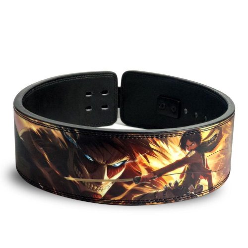 attack on titan custom weight lifting belt