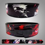 Naruto Sasuke weight lifting belt with anime ninja design