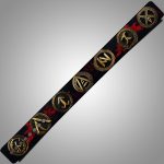 Norse Runes weightlifting belt with premium leather and lever buckle, featuring ancient rune symbols.