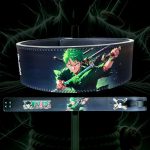 Zoro weight lifting belt with premium leather and lever buckle