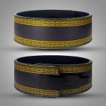 Luxury Greek design weightlifting belt with lever buckle