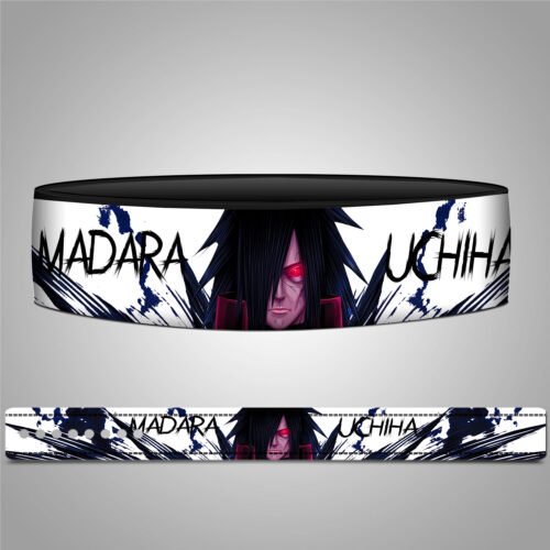 Powerlifting lever belt featuring Madara Uchiha artwork for strength and support.