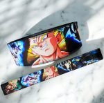 Goku Super Saiyan leather weightlifting belt with lever buckle