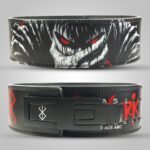 Berserk gym belt with red eyes artwork