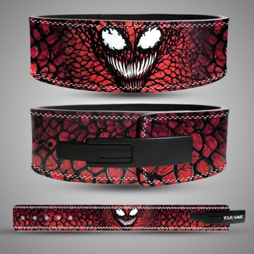 Carnage-Anime-Weightlifting-Belt-Symbiote-Face-Red-Black