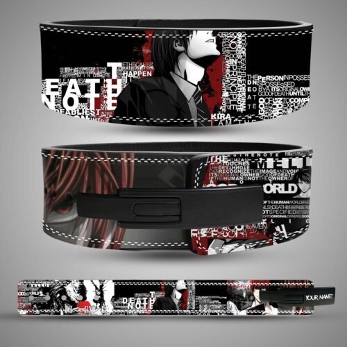 death note light yagami weightlifting belt