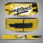 Add some attitude to your gym sessions with the Simpsons Bart custom lever belt featuring a bold graffiti design.