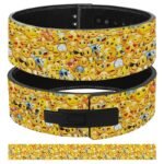 Custom emoji print weightlifting belt with lever buckle for powerlifting