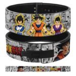 Dragon Ball anime weightlifting lever belt with Goku Vegeta and Gohan