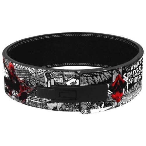 Anime and comic style custom leather gym belt for squats and deadlifts