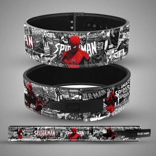 Spider-Man Leather Lever Weightlifting Belt