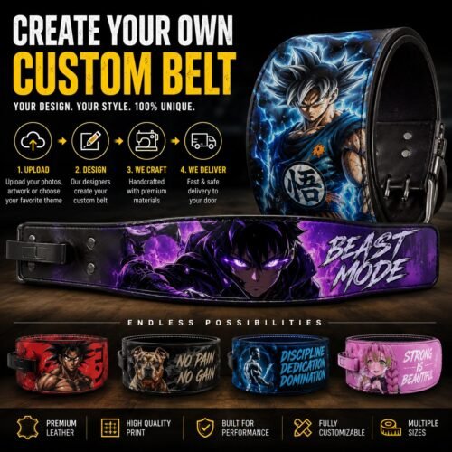 Create Your own Custom Anime Weightlifting Belt
