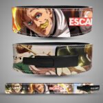 Escanor inspired anime leather lifting belt for squats deadlifts and powerlifting