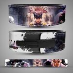 Premium leather Dio Brando anime powerlifting lever belt for heavy lifting