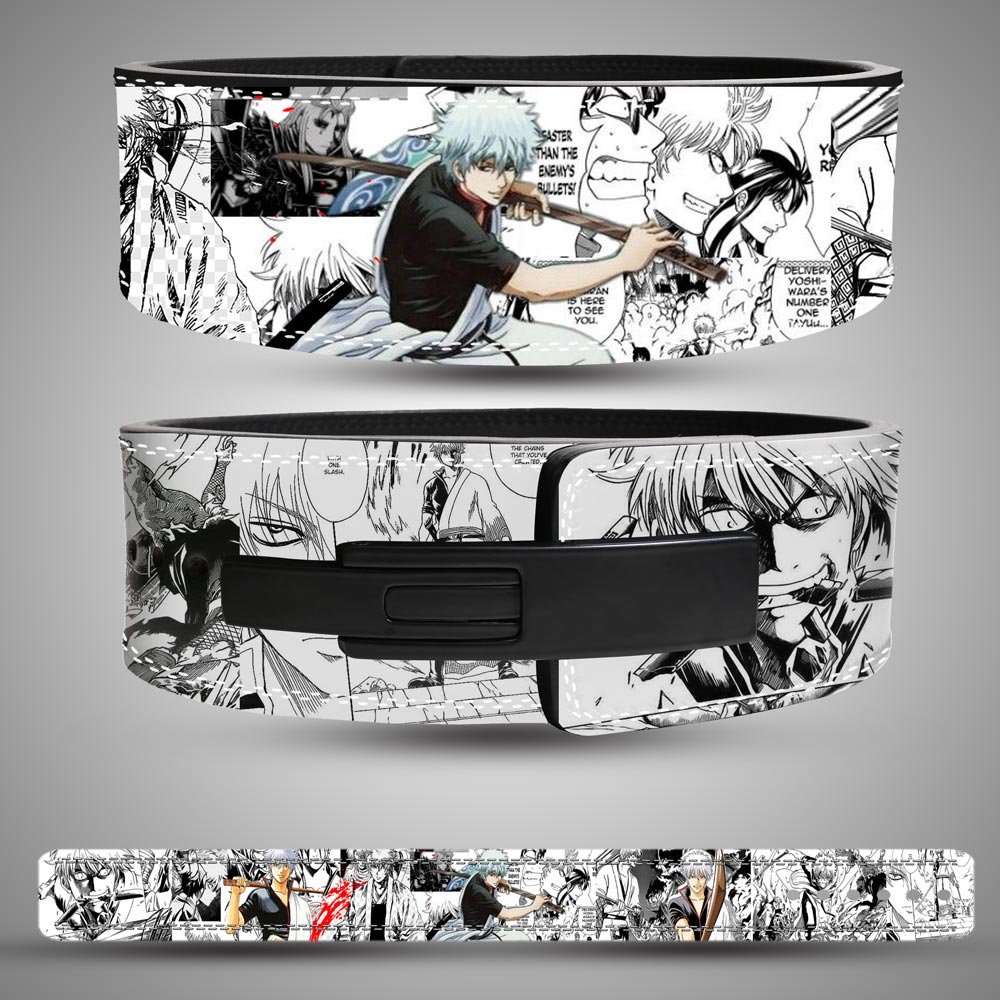Custom Gintoki Gintama anime lifting belt Custom split leather 13mm Gintoki Gintama anime lifting belt.