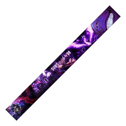 Anime style lifting belt for squats and deadlifts, purple design
