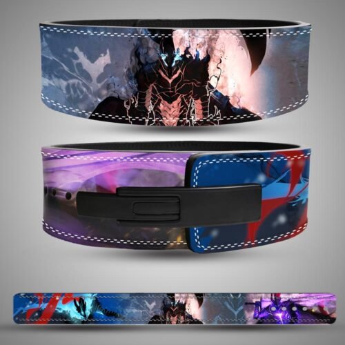 Igris Shadow Knight Weightlifting Lever Belt with premium leather and lever buckle