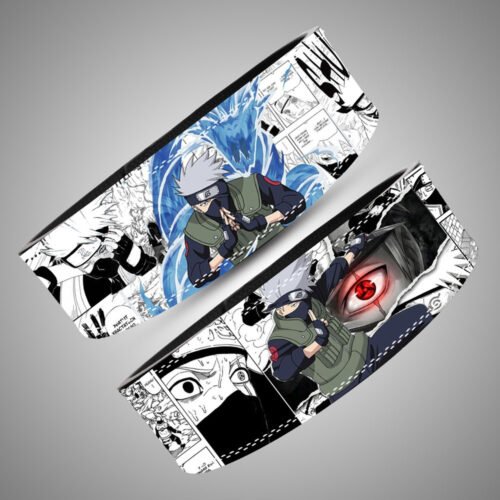Side view of Kakashi manga leather weightlifting lever belt