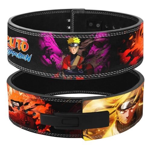 Naruto Sage Mode Weightlifting Lever Belt featuring Naruto Shippuden artwork.