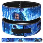 Tanjiro Kamado Weightlifting Lever Belt featuring Water Breathing artwork on premium leather.