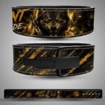 Front view of Hunt Mode Wolf weightlifting lever belt