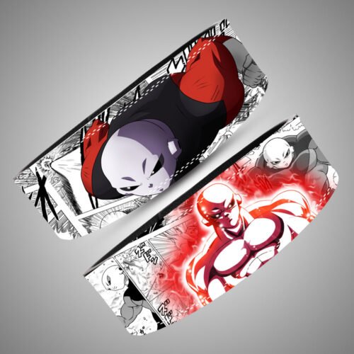 Jiren Manga Panel anime lever belt showing red power-up panel artwork