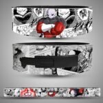Jiren Manga Panel anime lever belt with black and white Dragon Ball Super artwork