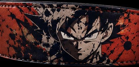 Goku anime weightlifting belt