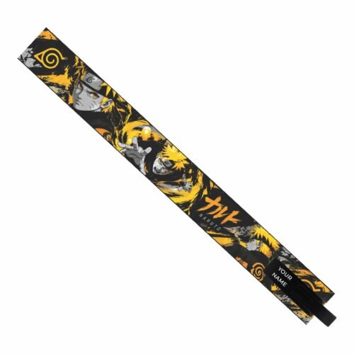Naruto lifting belt showing close-up artwork and lever buckle
