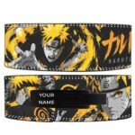 Naruto weightlifting belt with swirling chakra energy design