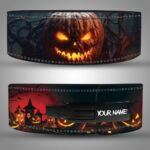 Jack O Lantern Halloween Weightlifting Lever Belt