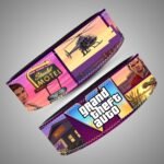 Grand Theft Auto Sunset Collage Weightlifting Lever Belt