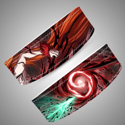 Angled views of the Ichigo vs Ulquiorra Cero Clash lifting belt artwork