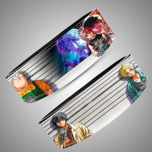 Angled views of the Sakamoto Days Character Lineup lifting belt artwork