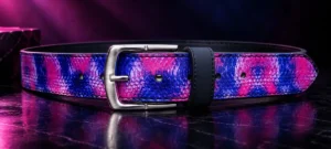 Snakeskin Print pant belt
